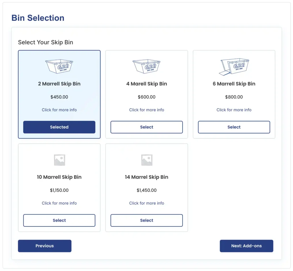 Bin Selection